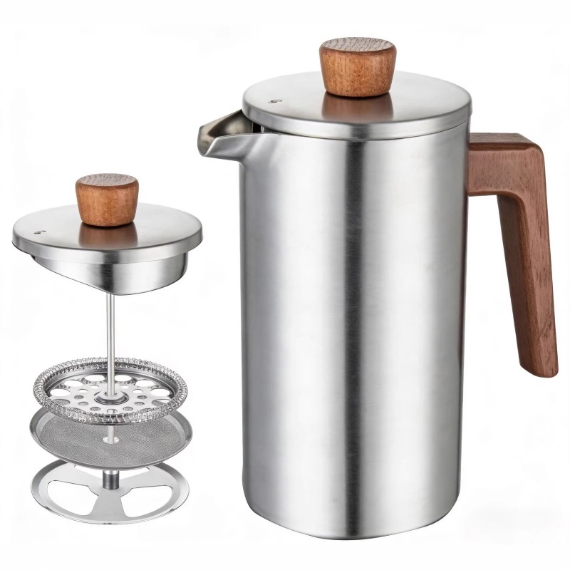 JUSTINLAU 1000ml Stainless Ste - French Press Coffee & Tea ulasan dan harga