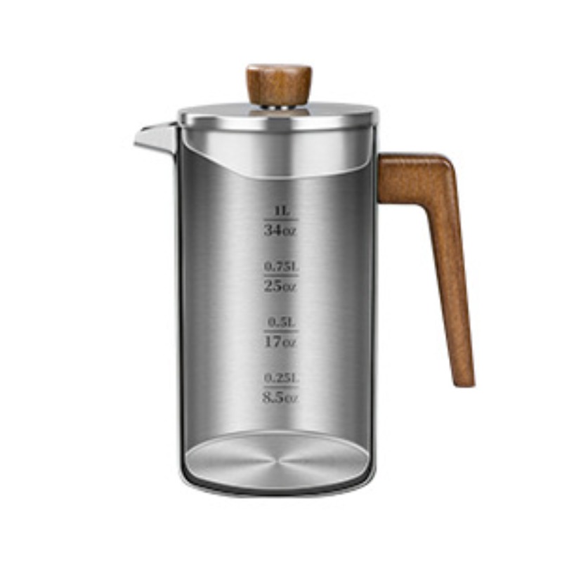 JUSTINLAU 1000ml Stainless Ste - French Press Coffee & Tea ulasan dan harga
