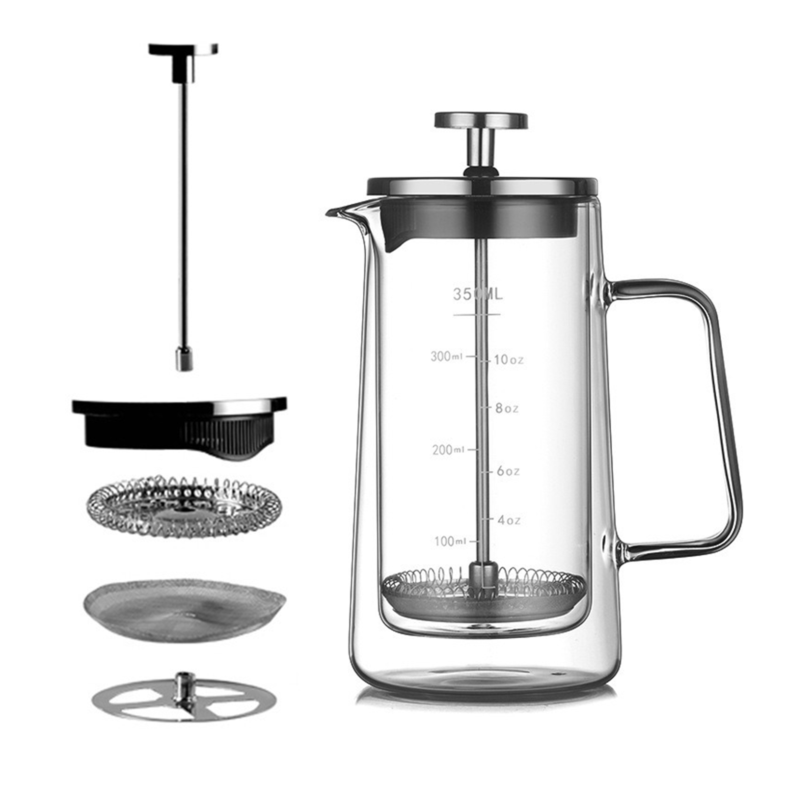 Double Layers French Press Pot - French Press Coffee & Tea ulasan dan harga