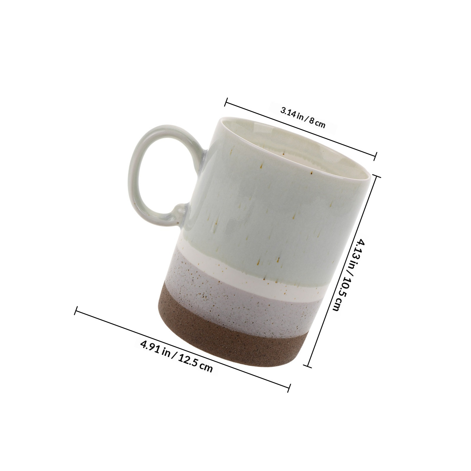 Ceramic Coffee Mug with Handle - Coffee Tea And Cocoa ulasan dan harga