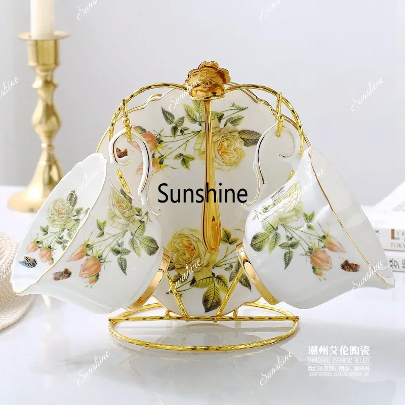 Bone China Coffee Set Camellia - Coffee Tea Creamer ulasan dan harga