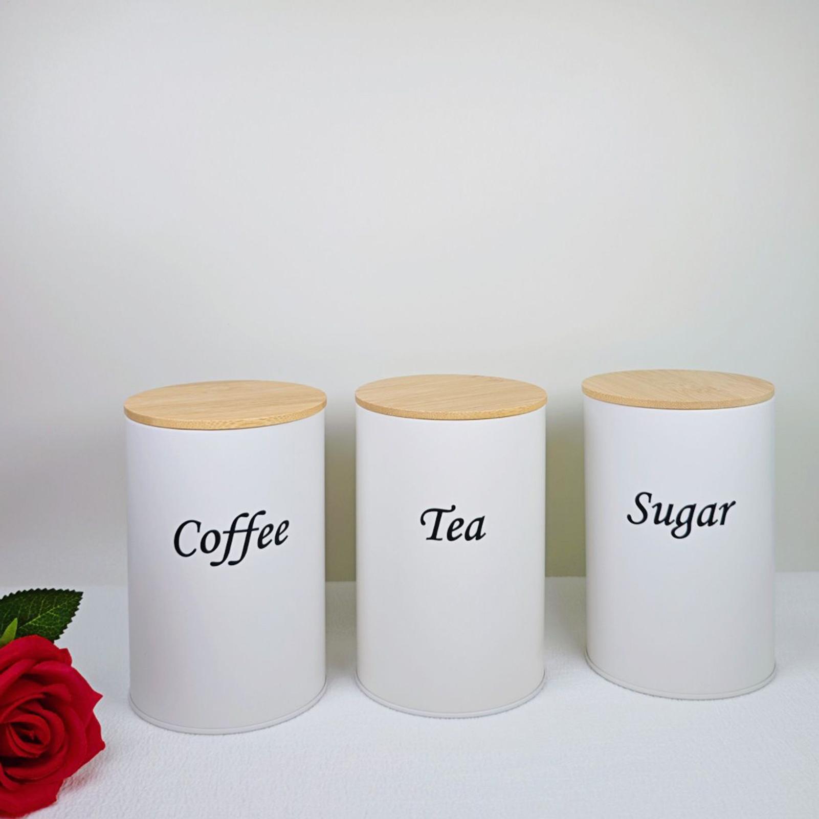 Tea Canister 3 Pieces 1200ml L - Coffee Tea Creamer ulasan dan harga