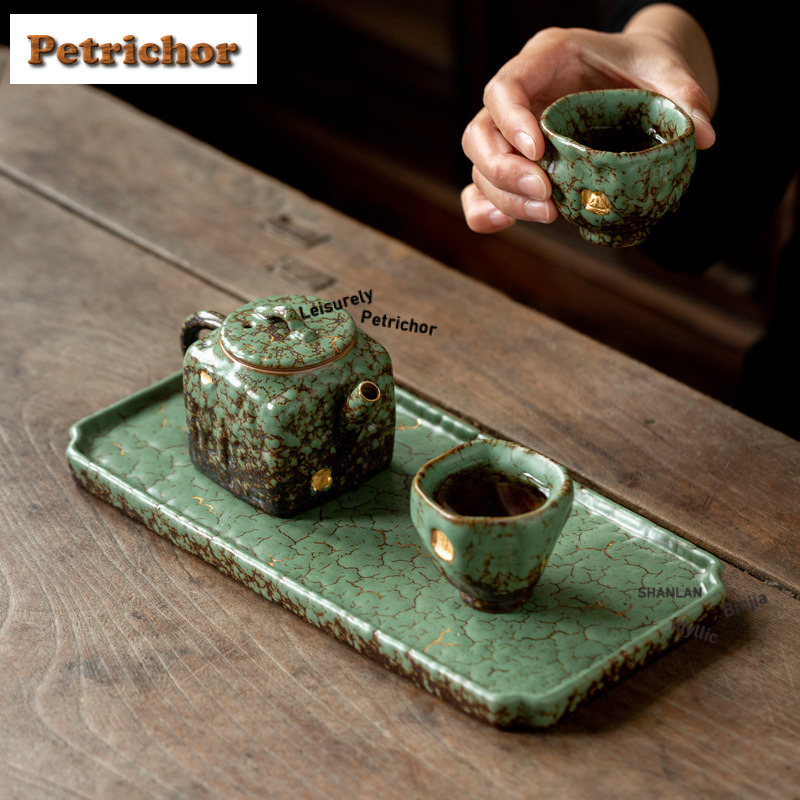 Gold Drawing Kiln Fambe Tea Tr - Coffee Tea Drawing ulasan dan harga