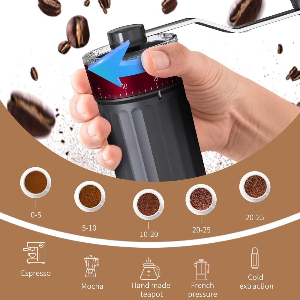 Manual Coffee Grinder with 40  - French Press Coffee & Tea ulasan dan harga
