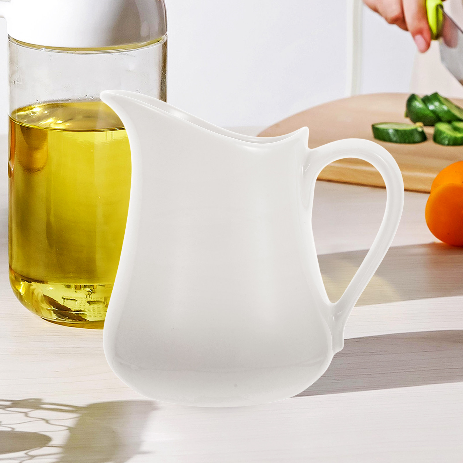 Ceramic Jug 1000 Ml Smooth Ele - Coffee Tea Creamer ulasan dan harga