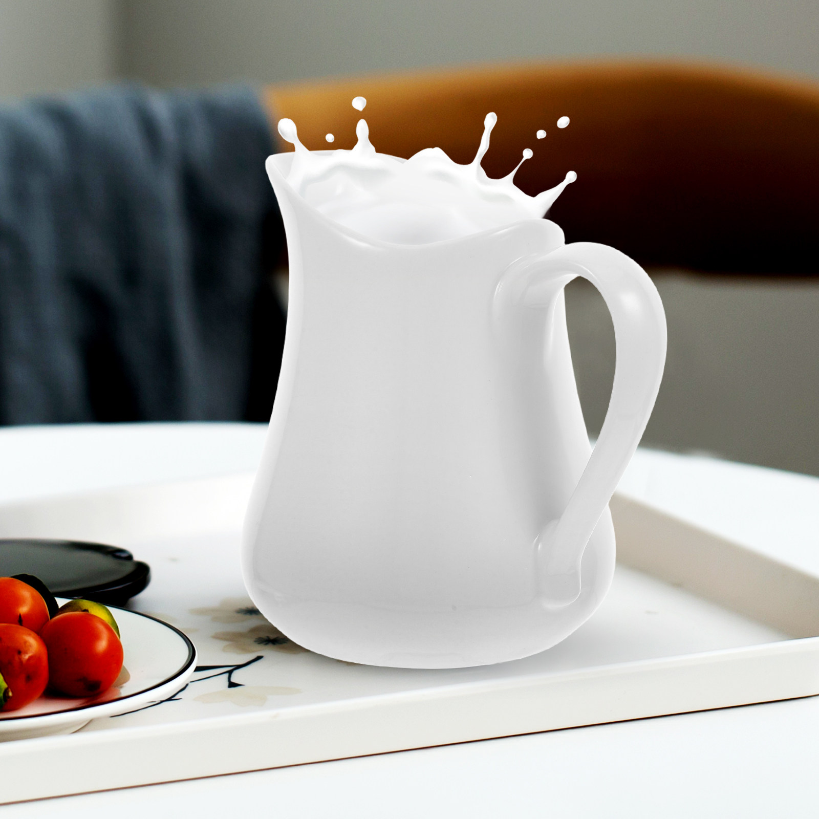 Ceramic Jug 1000 Ml Smooth Ele - Coffee Tea Creamer ulasan dan harga