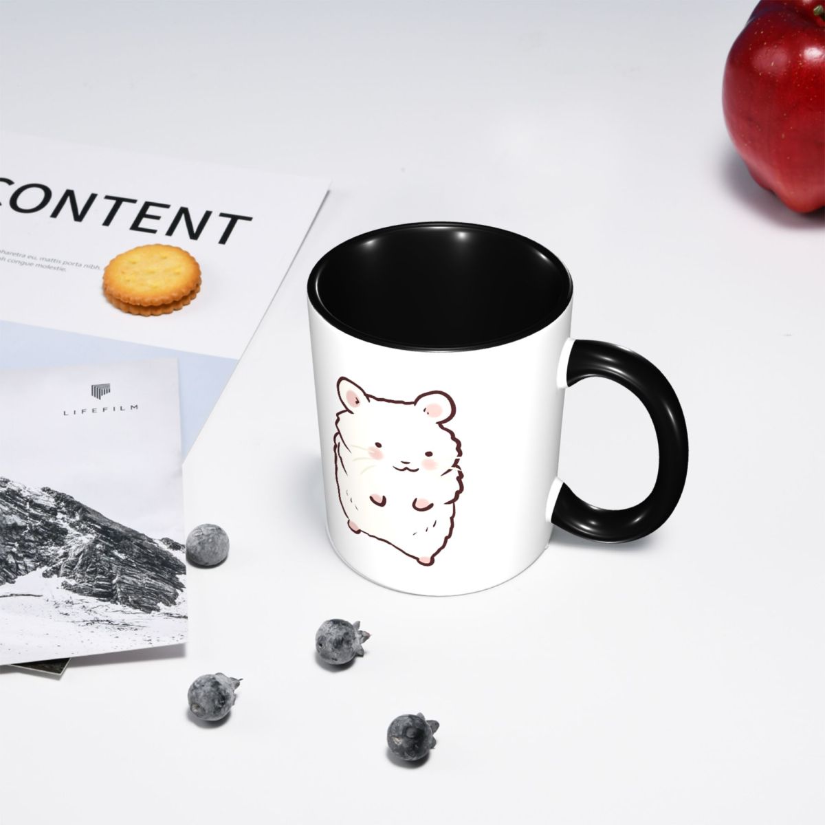 Cute Hamster Drawing Mug Funny - Coffee Tea Drawing ulasan dan harga