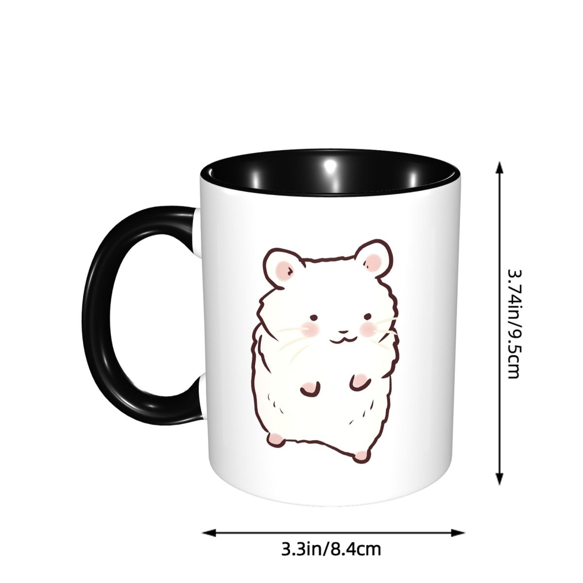 Cute Hamster Drawing Mug Funny - Coffee Tea Drawing ulasan dan harga
