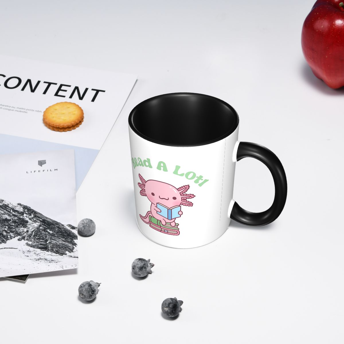 Cute Read A Lotl Like An Axolo - Coffee Tea Like ulasan dan harga