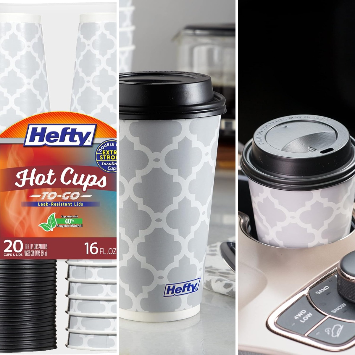 Disposable Hot Cups with Lids, - Coffee Tea And Cocoa ulasan dan harga