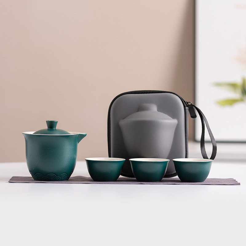 Ceramic Portable Travel Tea Se - Gongfu Tea Set ulasan dan harga