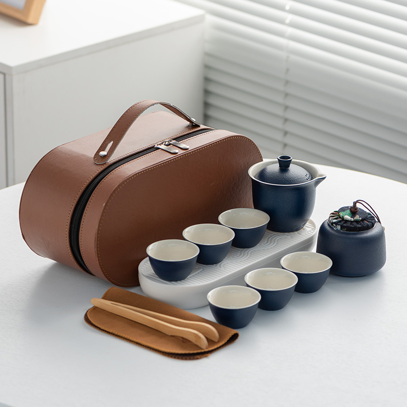Ceramic Portable Travel Tea Se - Gongfu Tea Set ulasan dan harga