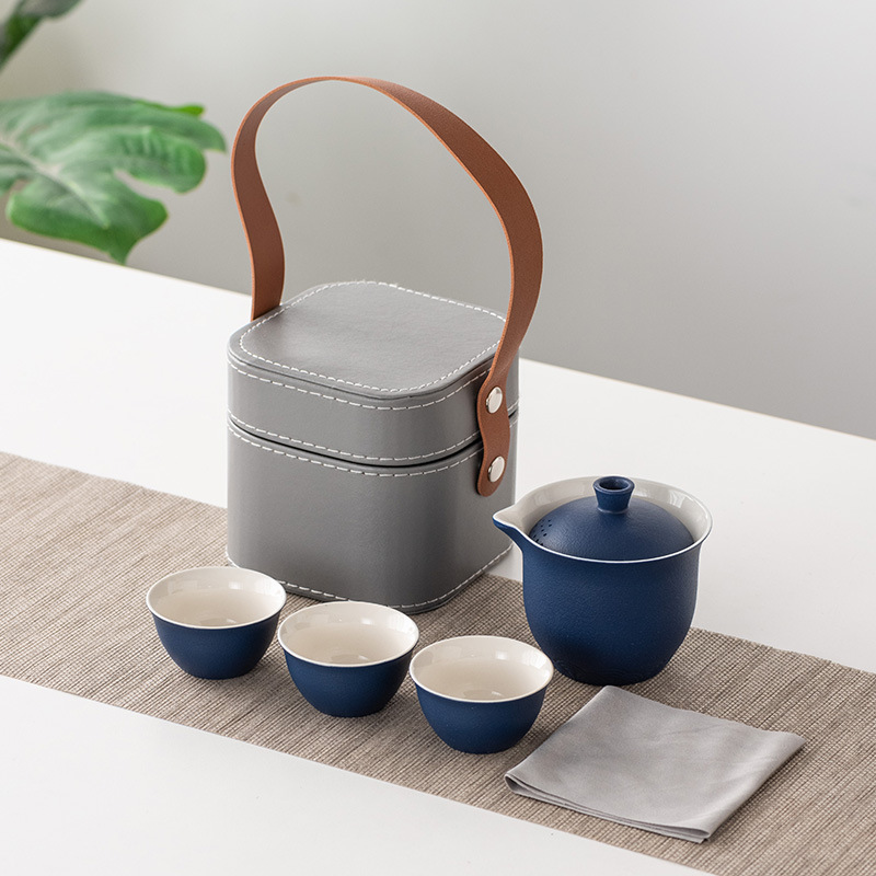 Ceramic Portable Travel Tea Se - Gongfu Tea Set ulasan dan harga