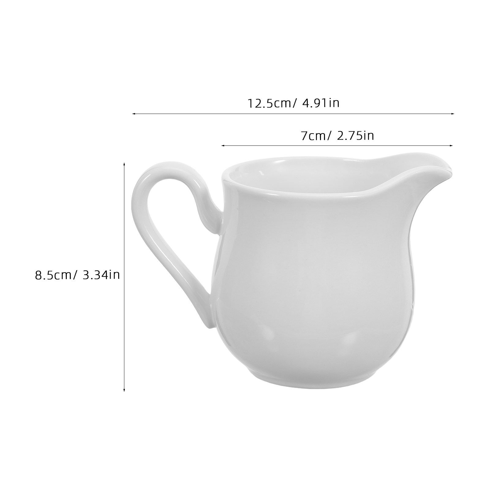 350Ml Small Ceramic Pitcher Ve - Coffee Tea Creamer ulasan dan harga