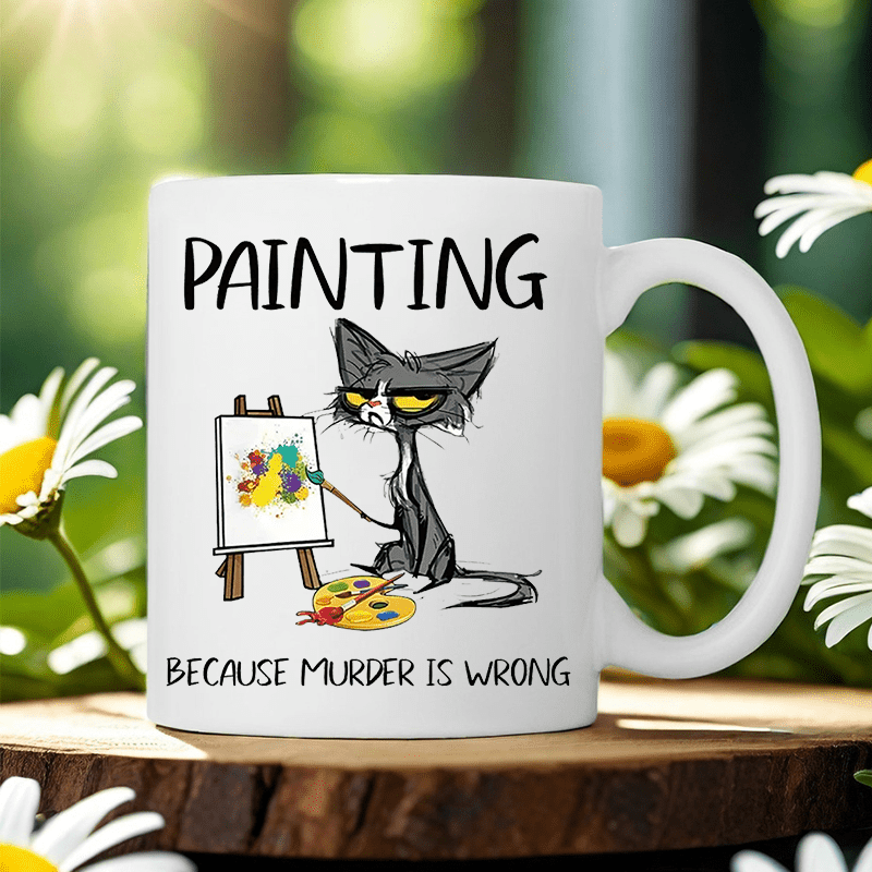 Painting Because Murder Is Wro - Coffee Tea Wrong ulasan dan harga