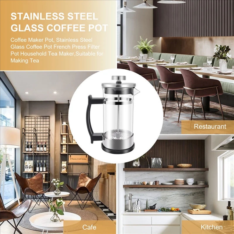 Coffee French Press Pot With F - French Press Coffee & Tea ulasan dan harga