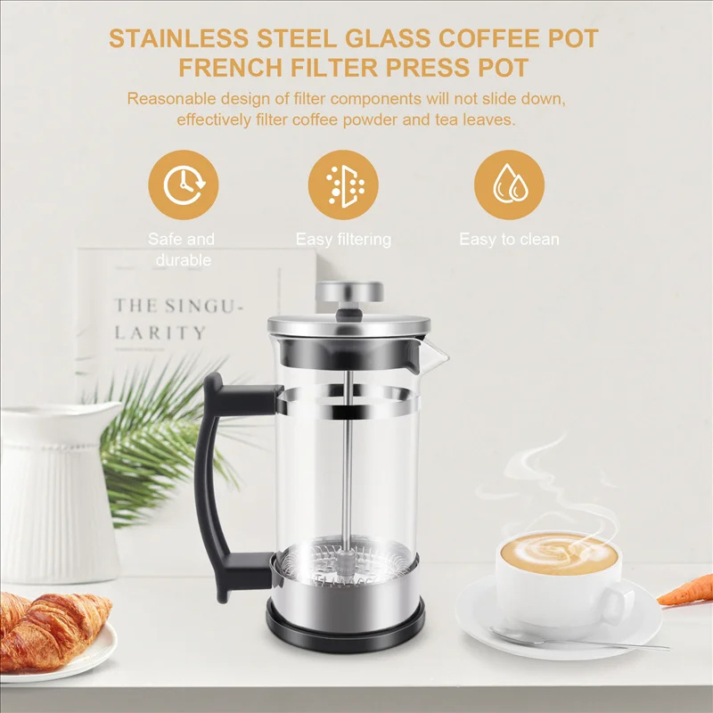 Coffee French Press Pot With F - French Press Coffee & Tea ulasan dan harga